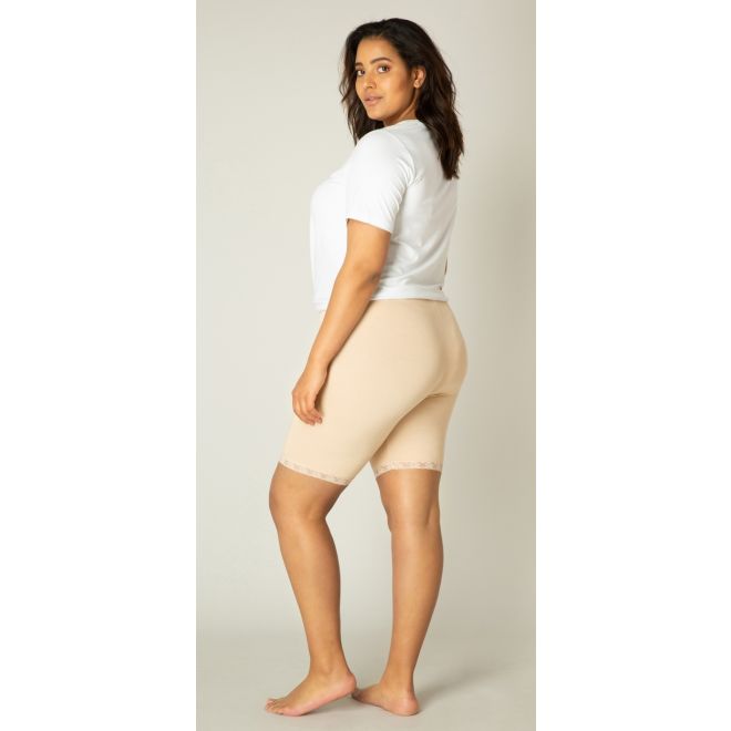 BASE LEVEL CURVY elastische Jersey Unterzieh-Shorts, Radler | Treggings